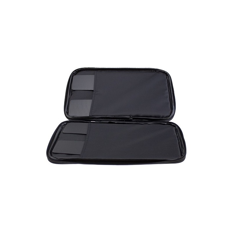 der materialspezialist Single Wallet black/red