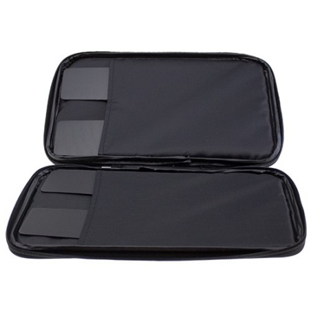 der materialspezialist Single Wallet black/red