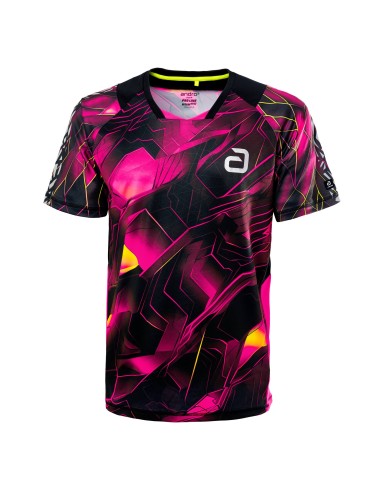 ANDRO SHIRT  NAYTON black/neon pink